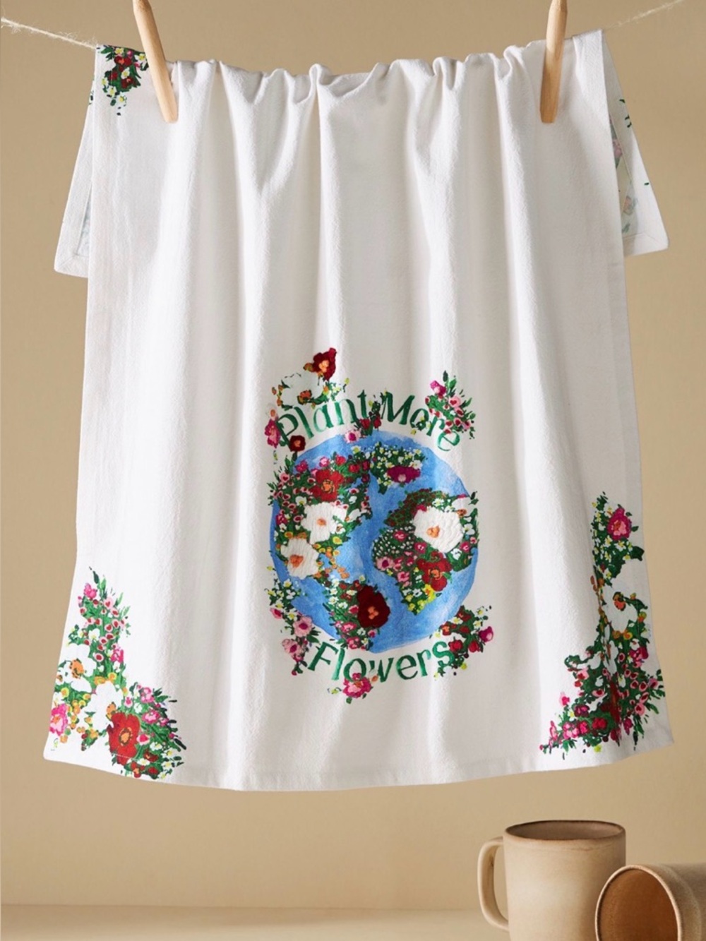 Anthropologie Nathalie Lete Heart Tea Towel NEW